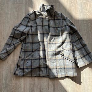 Gray Plaid Coat